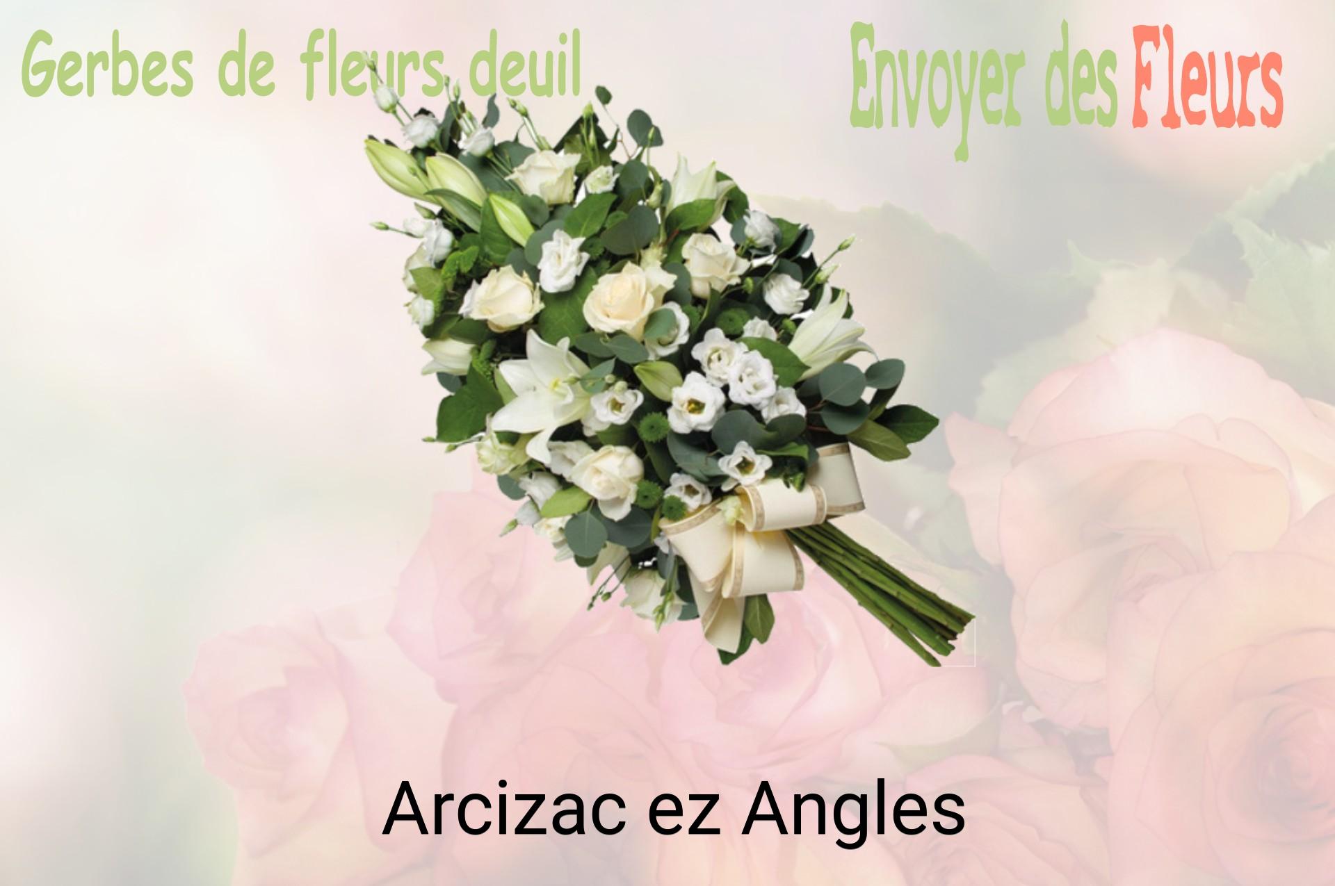 Gerbe de fleurs de deuil livrée à Arcizac-ez-Angles